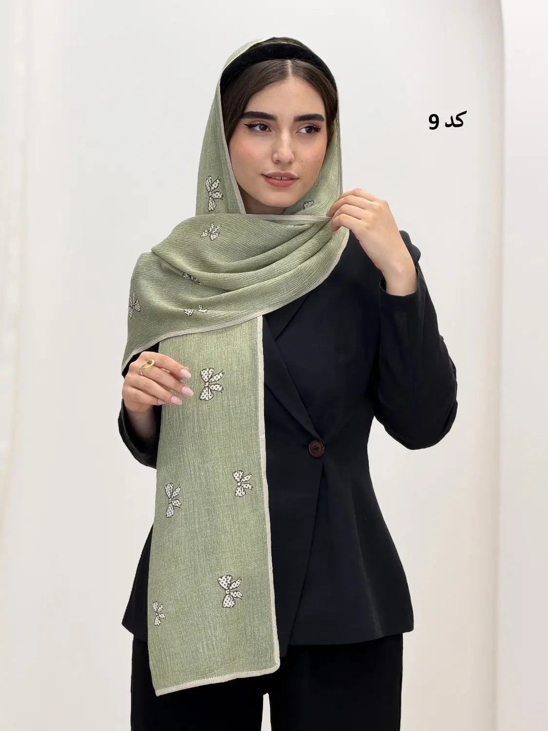 6854-شال نیلوفر